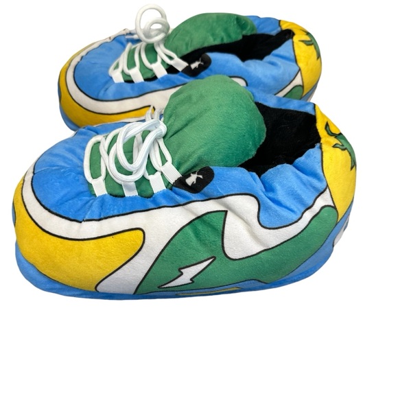 Dutch Bros Pull On Slippers Blue+White+Green Comfy DB 1992 Laces SO FUN! Adult - Picture 3 of 9